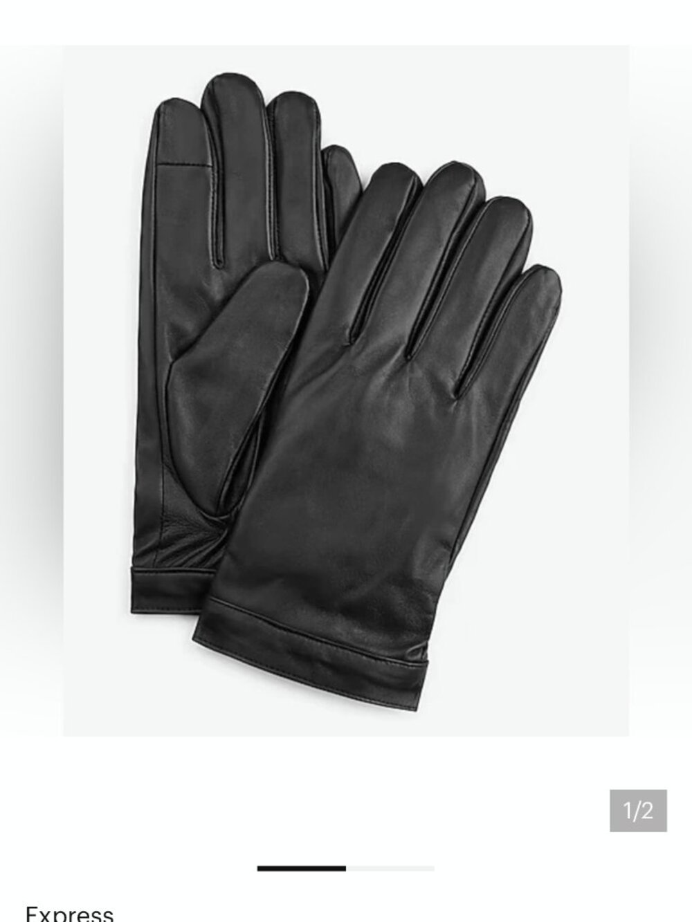 nwt express mens tan GOAT LEATHER gloves L/xl